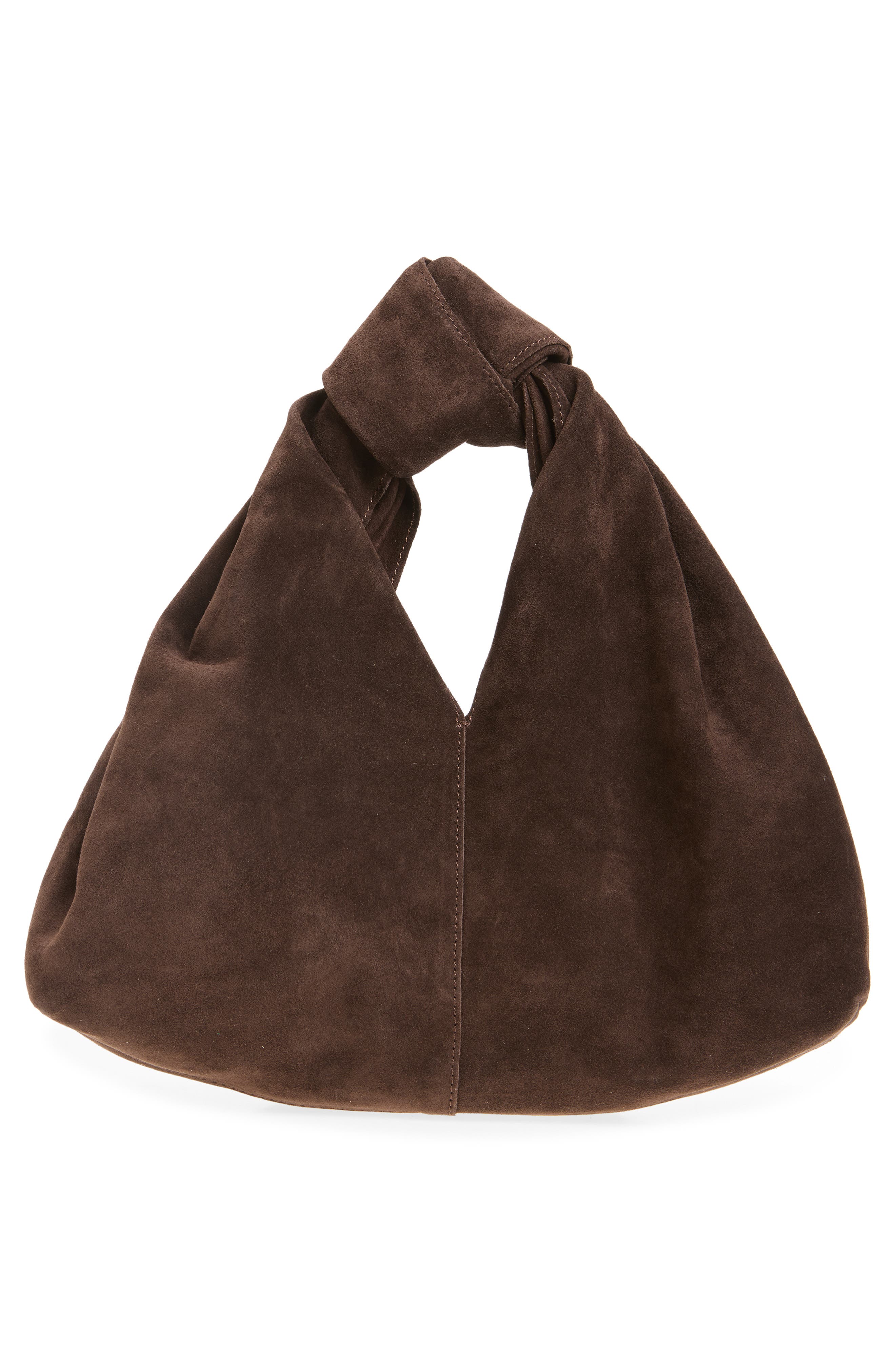 Helga Suede Knot Top Handle Bag, Alternate, color, TMORO