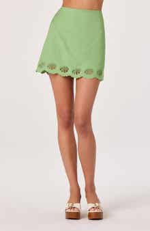 Taniya Embroidered Eyelet Skirt