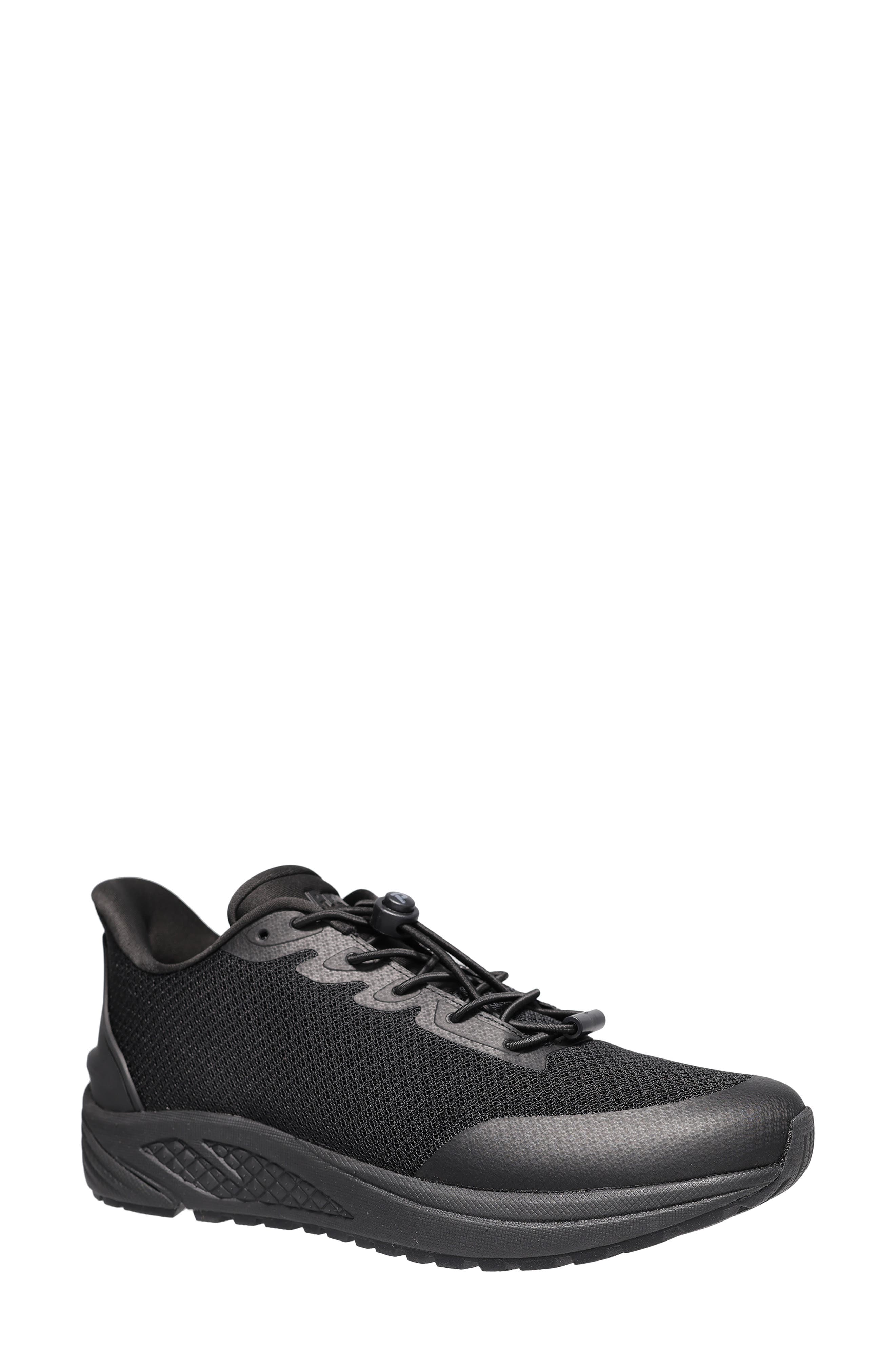 Propét One Velocity Knit Sneaker, Main, color, All Black