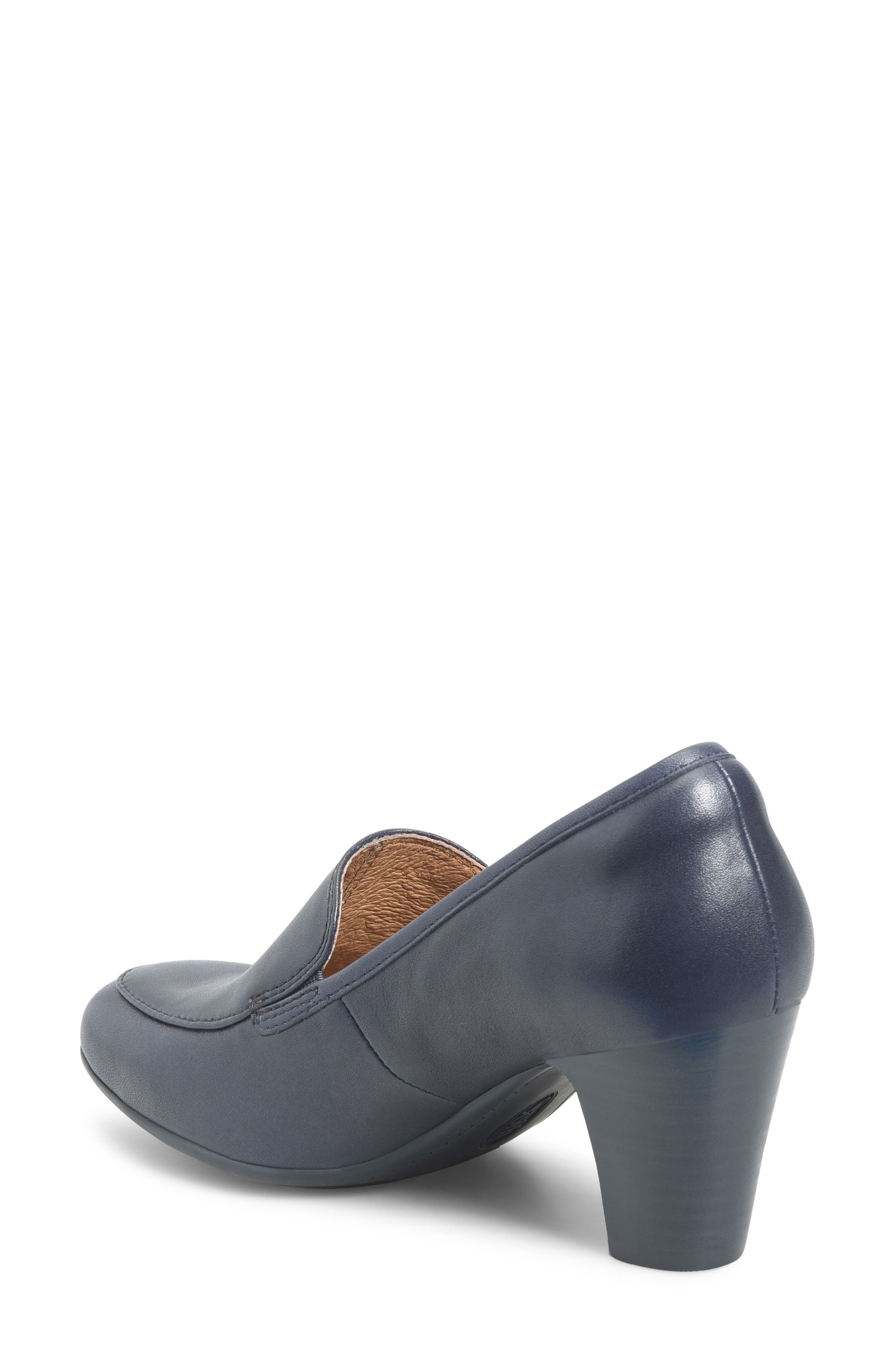 Söfft Lucinda Water Resistant Loafer Pump, Alternate, color, Sky Navy