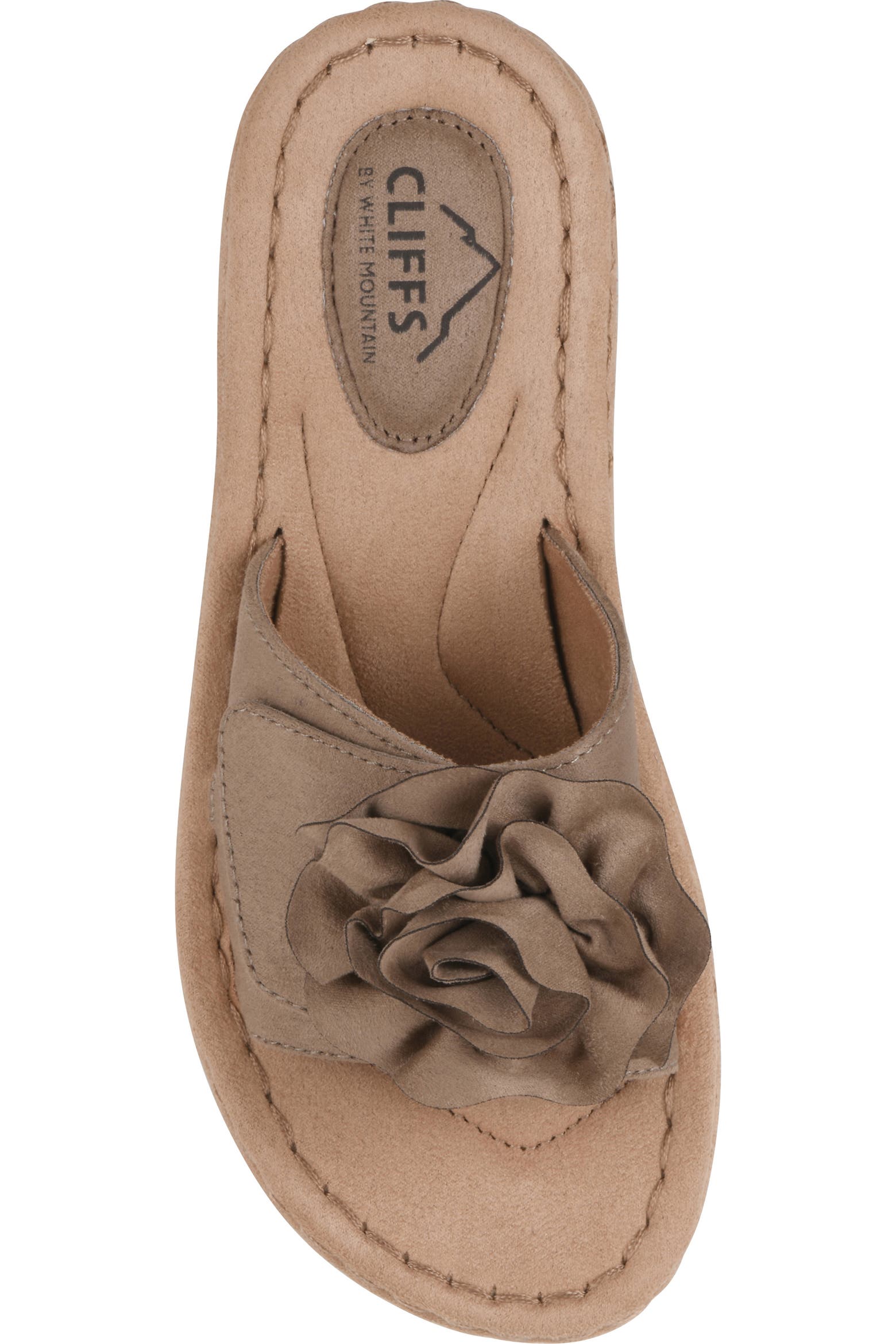 CLIFFS BY WHITE MOUNTAIN Casmyn Floral Mini Wedge Sandal - Wide Width ...