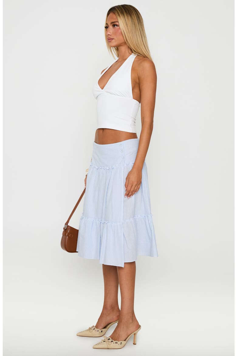 Cascades Low Rise Midi Skirt, Alternate, color, MULTI