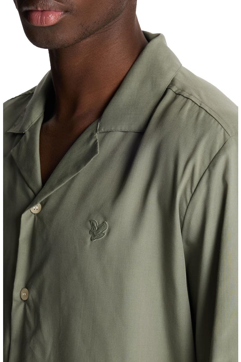 Contrast Cuff Shirt, Alternate, color, Clay Green/ White