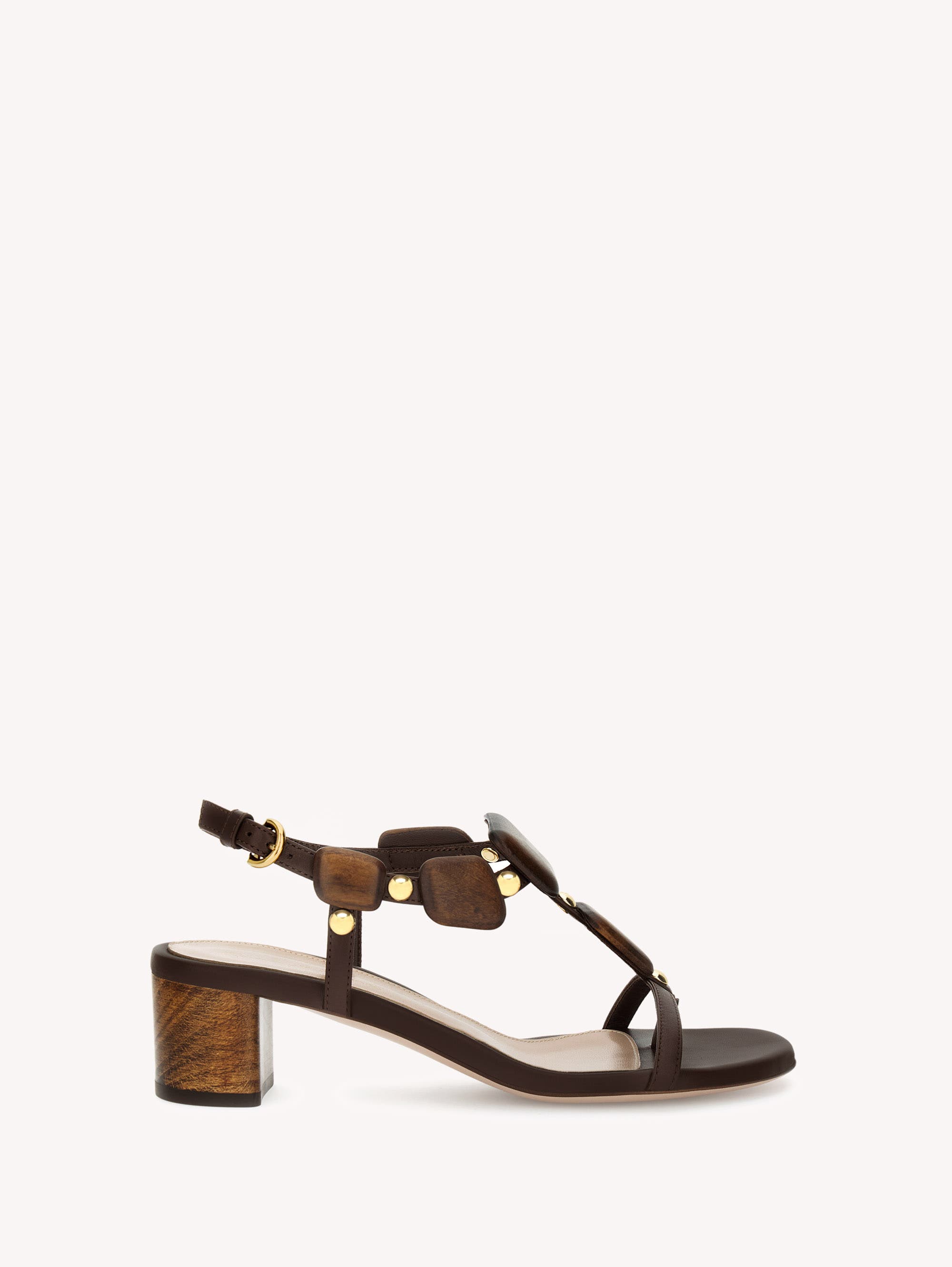 Gianvito Rossi Munduk 45 Sandal, Main, color, Dark Brown Lamb Leather
