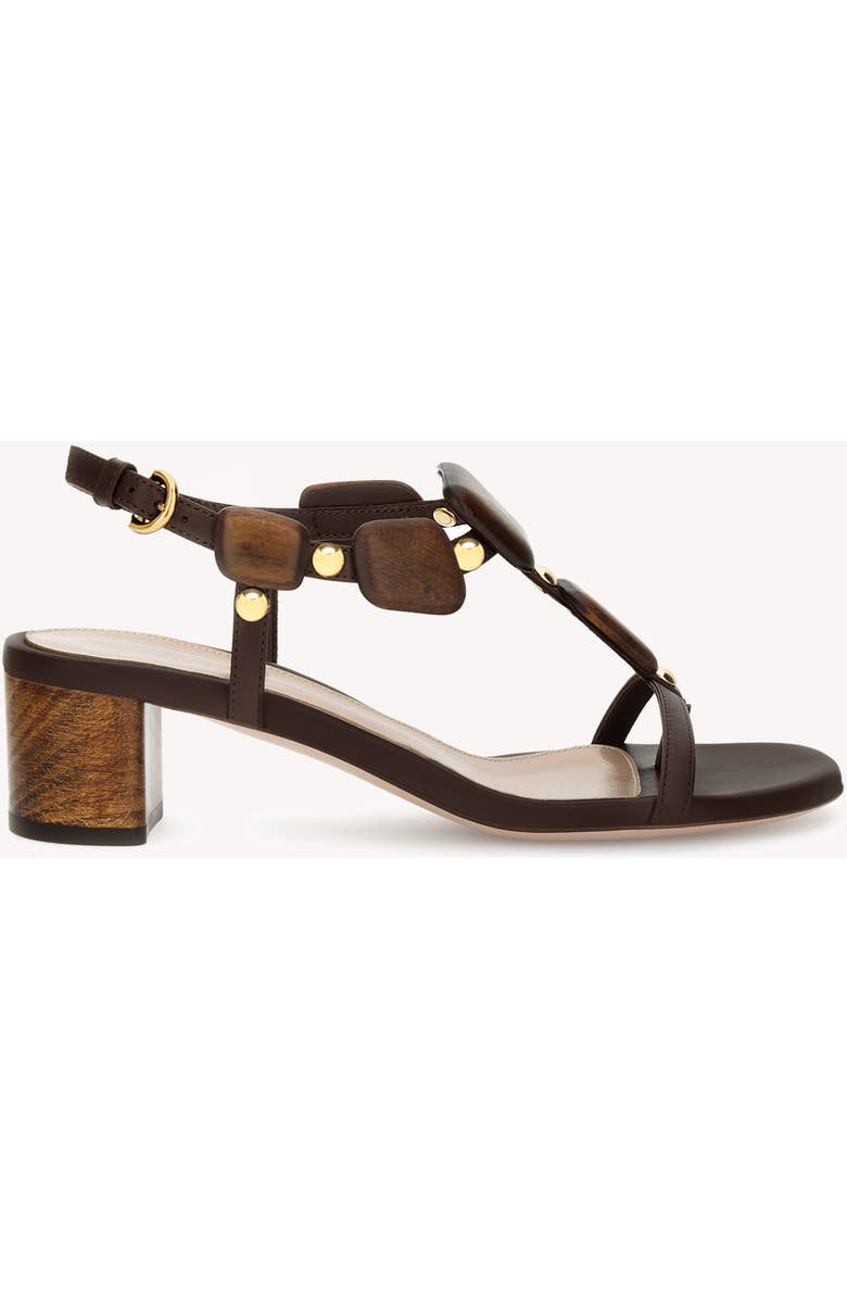 Gianvito Rossi Munduk 45 Sandal, Main, color, Dark Brown Lamb Leather
