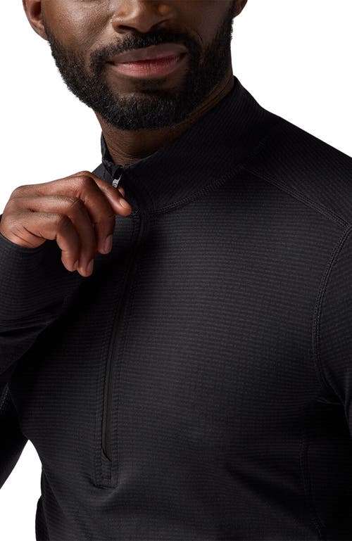Backcountry Pines Microgrid Ultra-lt Baselayer 1/4-zip Top In Animal Print
