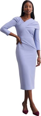 The Fold Iona Sculpt Crepe Dress