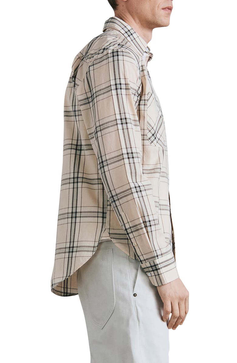 rag & bone Gus Plaid Button-Up Shirtt, Alternate, color,