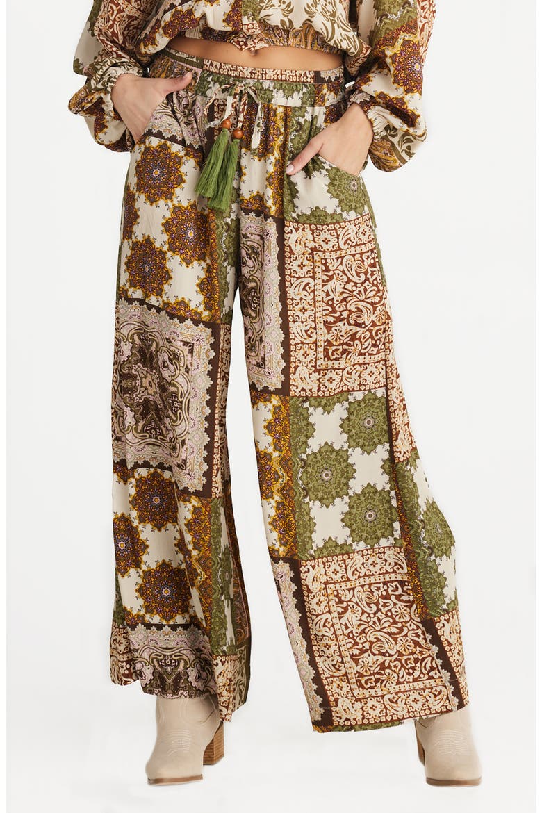 Freedom Wide Leg Pants, Main, color, PAISLEY GARDENS