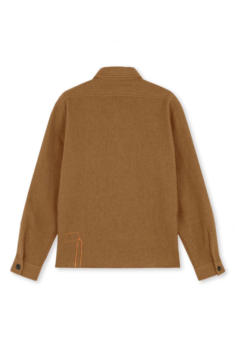 Fortela Kenny Wool Overshirt, Alternate, color, Camel