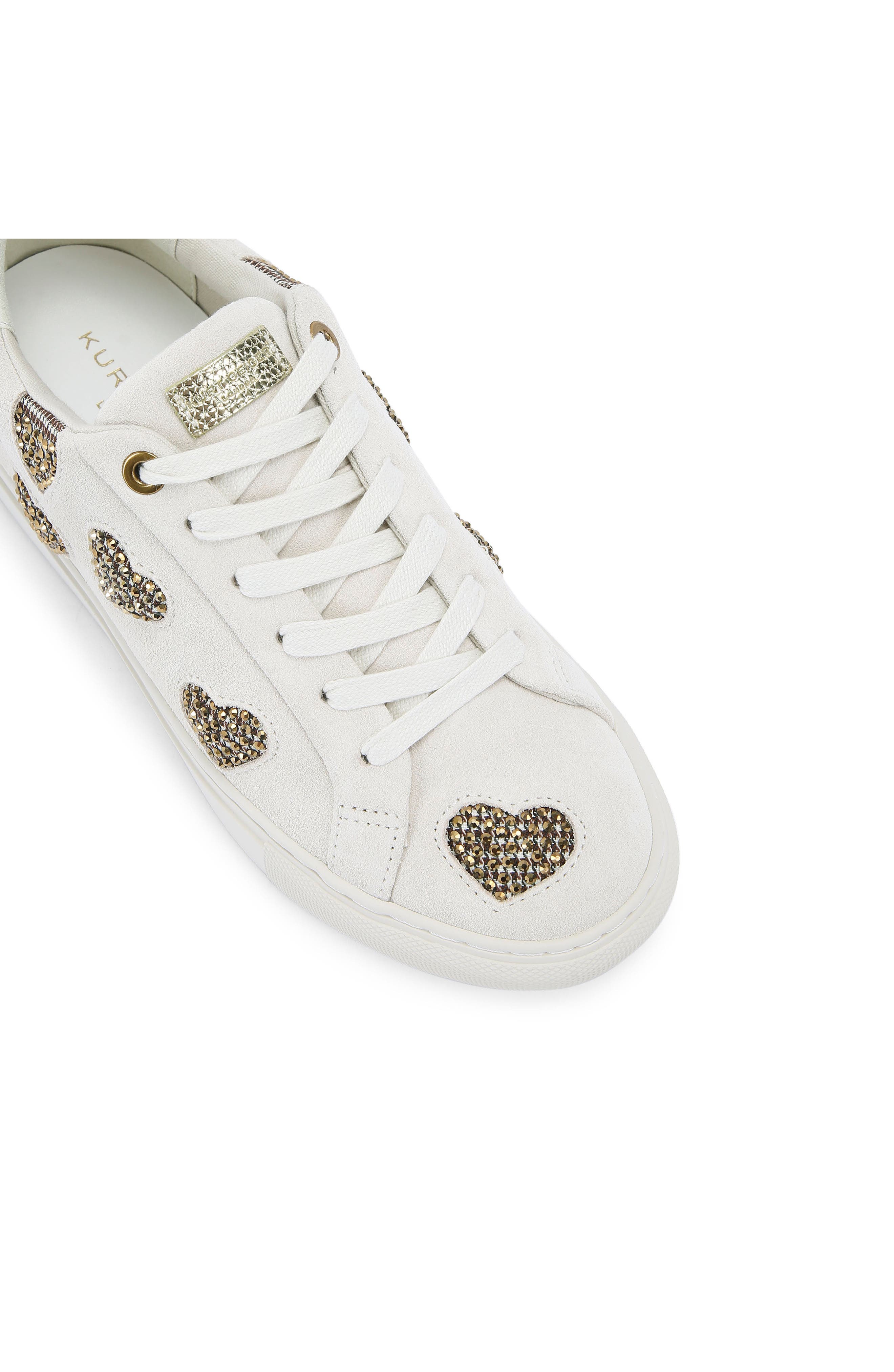 Kurt Geiger London Lane Love Sneaker, Alternate, color, Beige