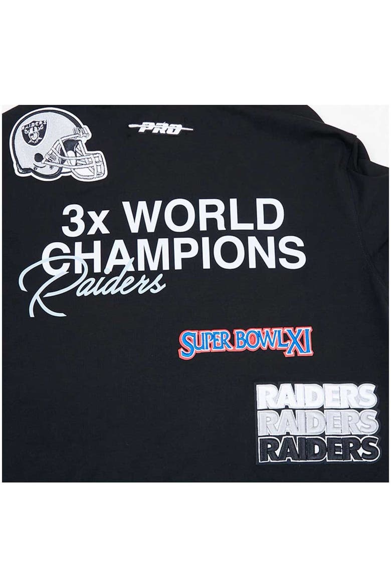 Men's Pro Standard Black Las Vegas Raiders Championship T-Shirt, Alternate, color, Black