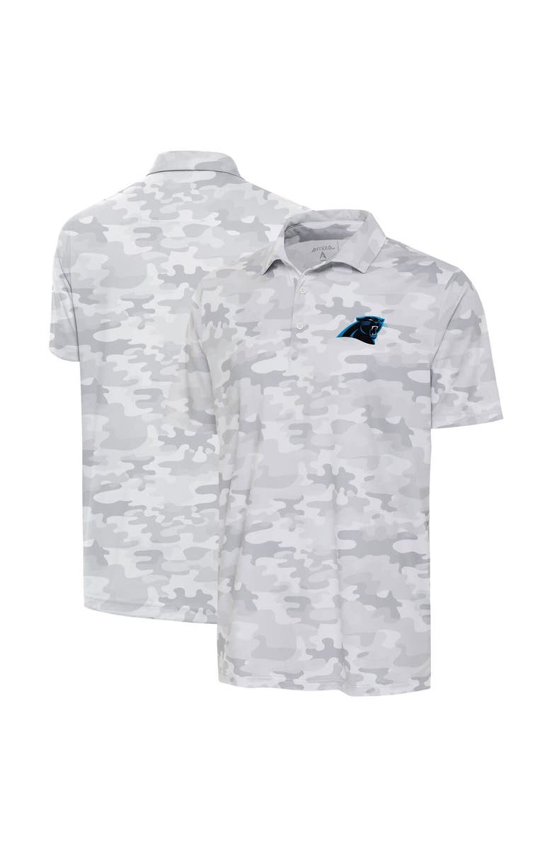 ANTIGUA Men's Antigua White Carolina Panthers Collide Polo, Main, color,