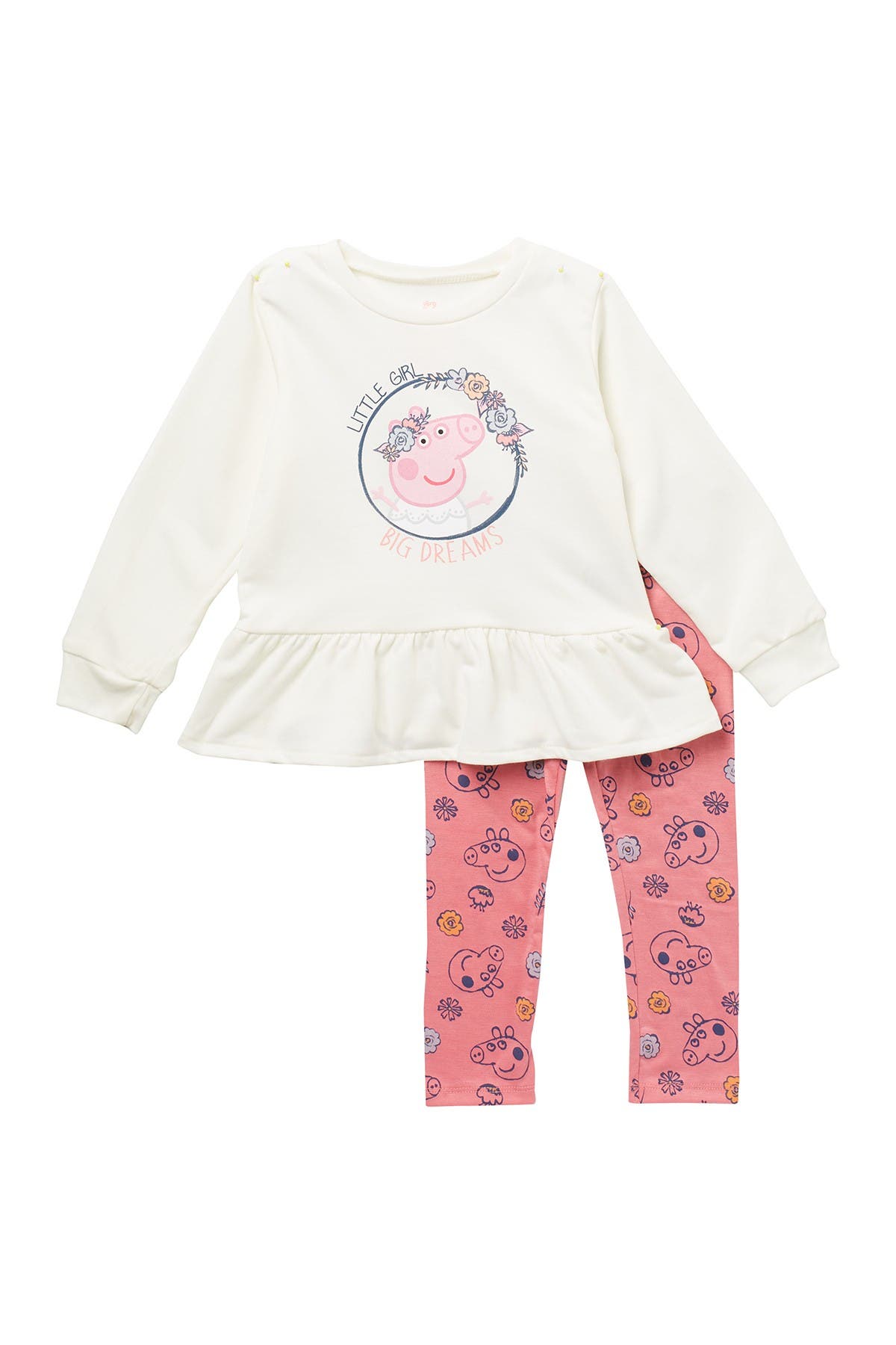 Happy Threads Peppa Pig 2-Piece Top & Leggings Set | Nordstromrack