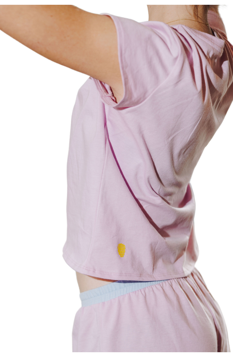 Yellowberry Breeze Cotton Short Sleeve T-Shirt, Alternate, color, Lilac