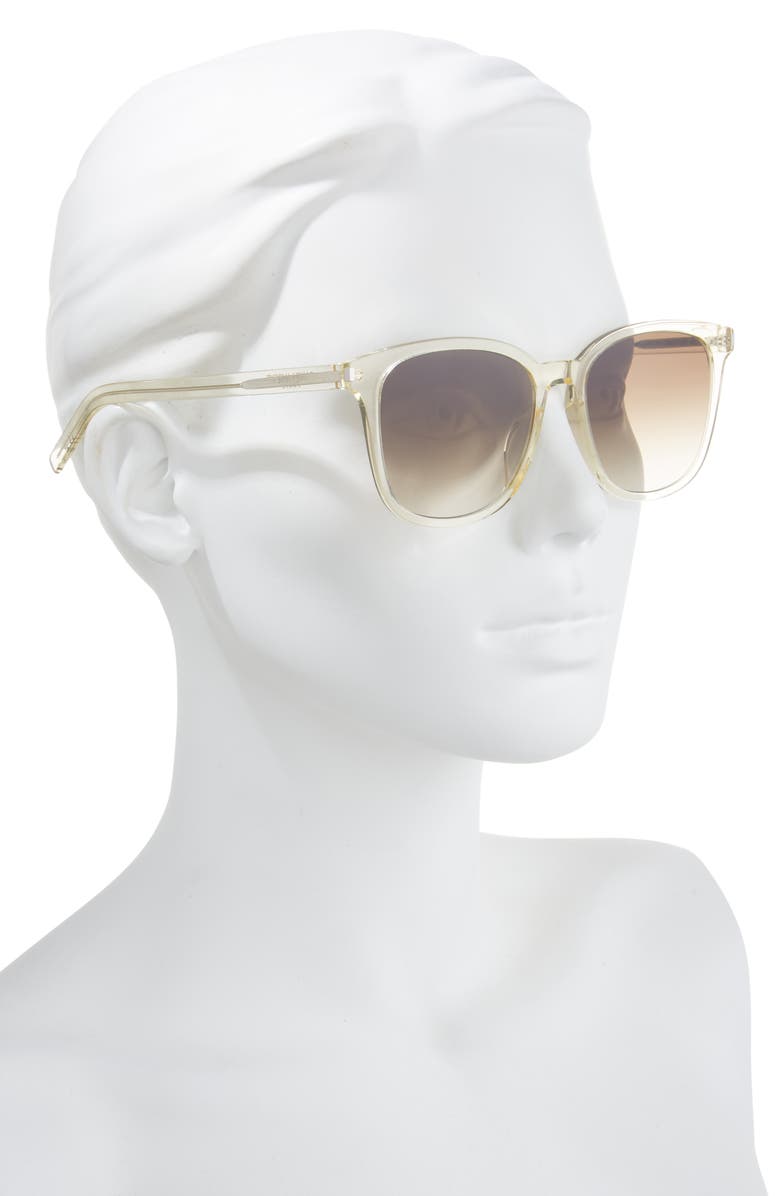 Saint Laurent 56mm Round Sunglasses, Alternate, color, 