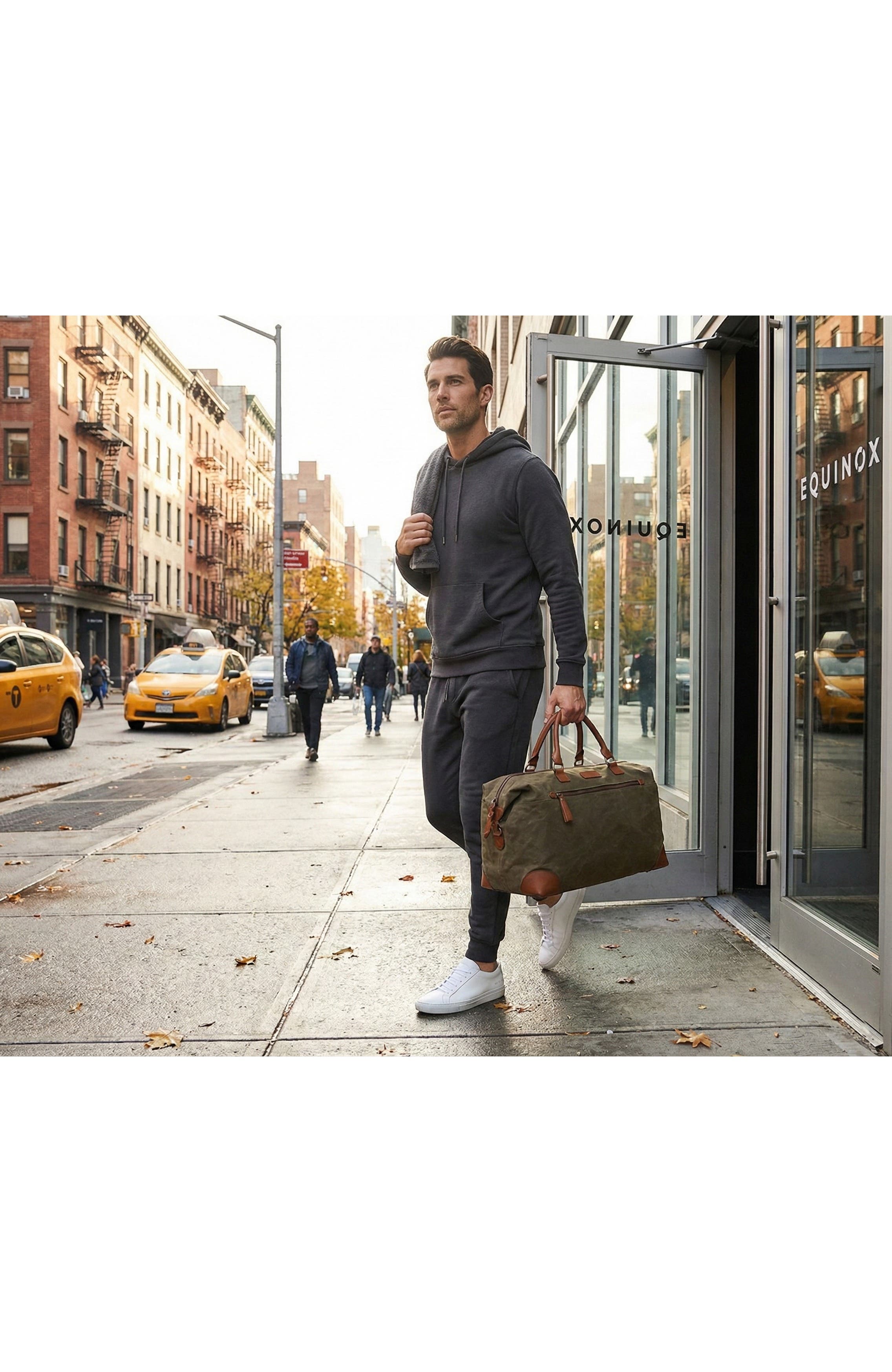 Fulton Waxed Canvas Framed Duffel, Alternate, color, Olive