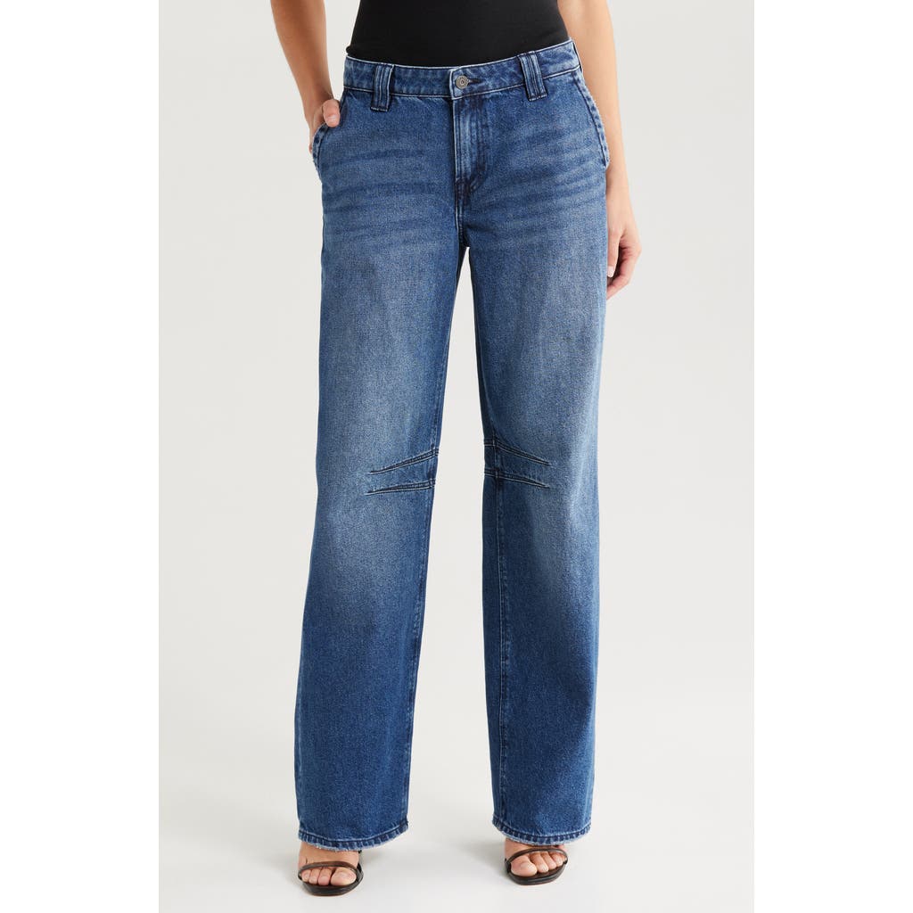 HIDDEN JEANS Baggy High Waist Wide Leg Jeans in Dark Wash