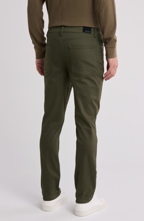Dkny Powerstretch Straight Leg Pants In Green