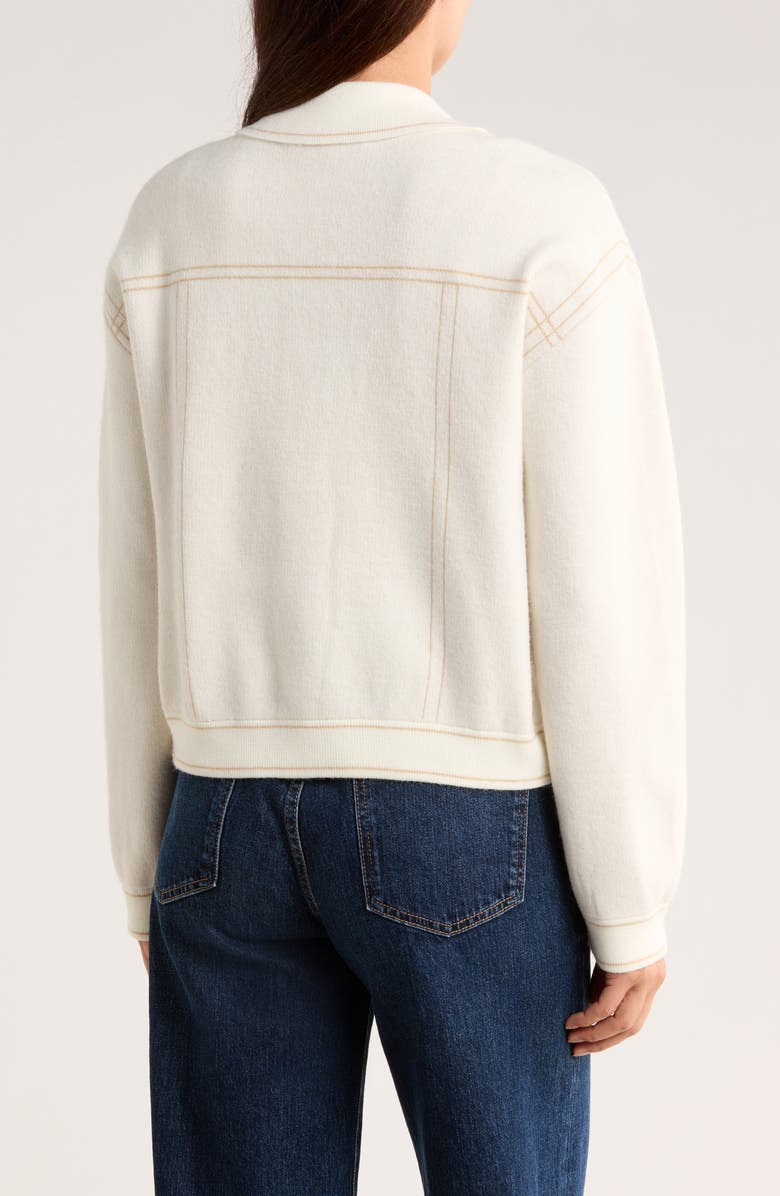 NVLT Sweater Jacket, Alternate, color, Marshmallow