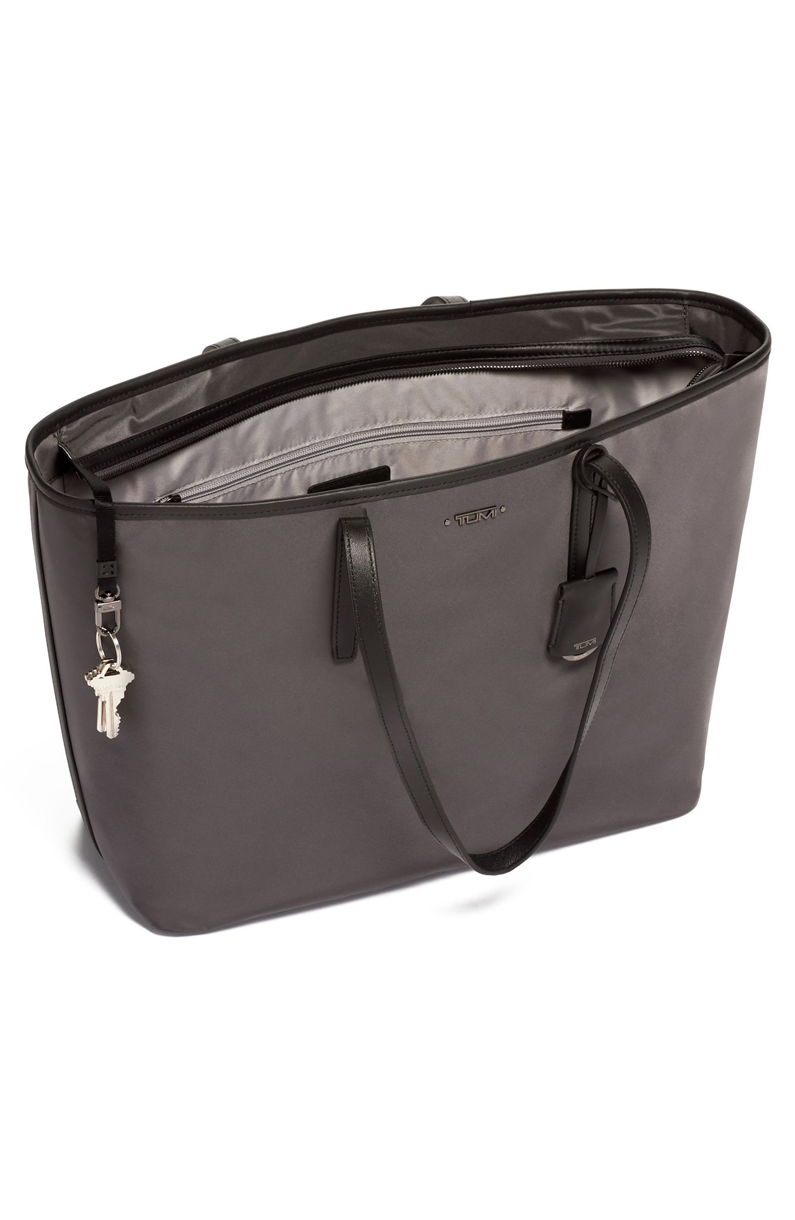 Voyageur Everyday Nylon Tote, Alternate, color, IRON/ BLACK