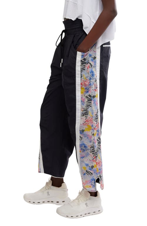 Free People Champ Is Here Drawstring Pants In Mystic Floral Combo