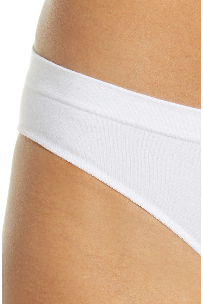Cabana Cotton Seamless Bikini, Alternate, color, WHITE