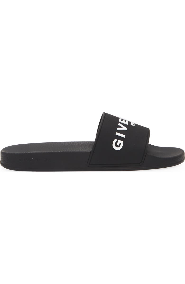 Givenchy Logo Slide Sandal, Alternate, color, 003 Black