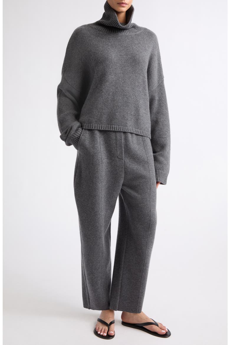 Zerlina Cashmere Turtleneck Sweater, Alternate, color, GRAPHITE