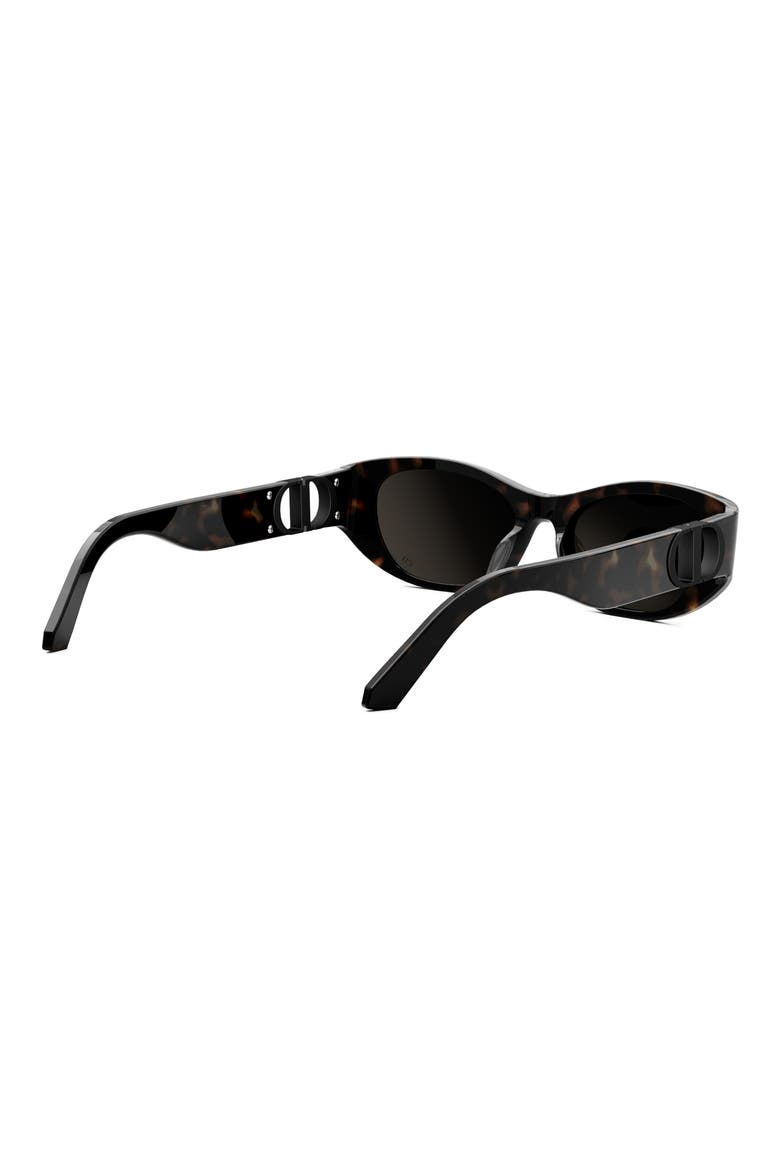 30Montaigne S9U 54mm Square Sunglasses, Alternate, color, DARK HAVANA / SMOKE MIRROR