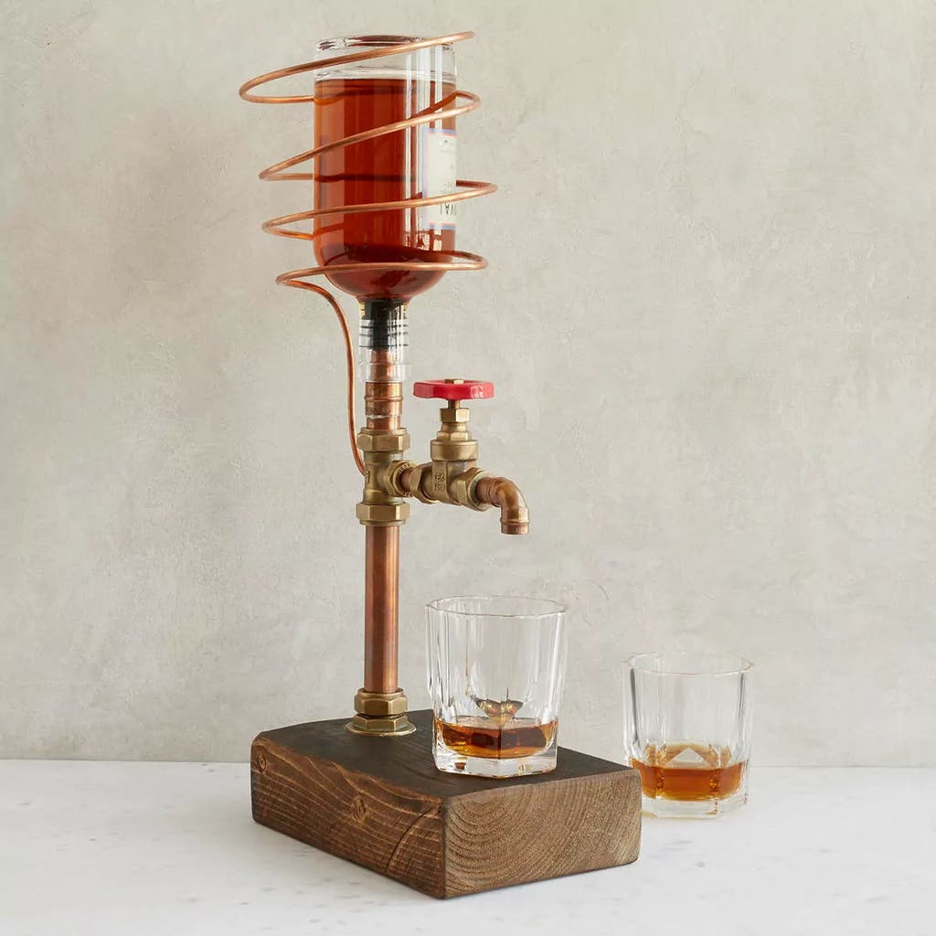Uncommon Goods Industrial Brass & Copper Drink Dispenser In Multi