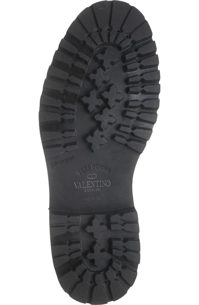 Valentino Uomo Moc Toe Strapped Combat Boot, Alternate, color,