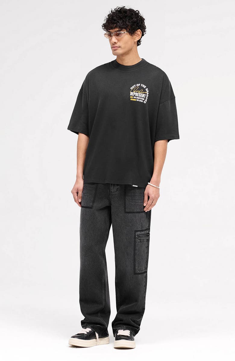 Represent Out of the Shadows Cotton Graphic T-Shirt, Alternate, color, Vintage Black