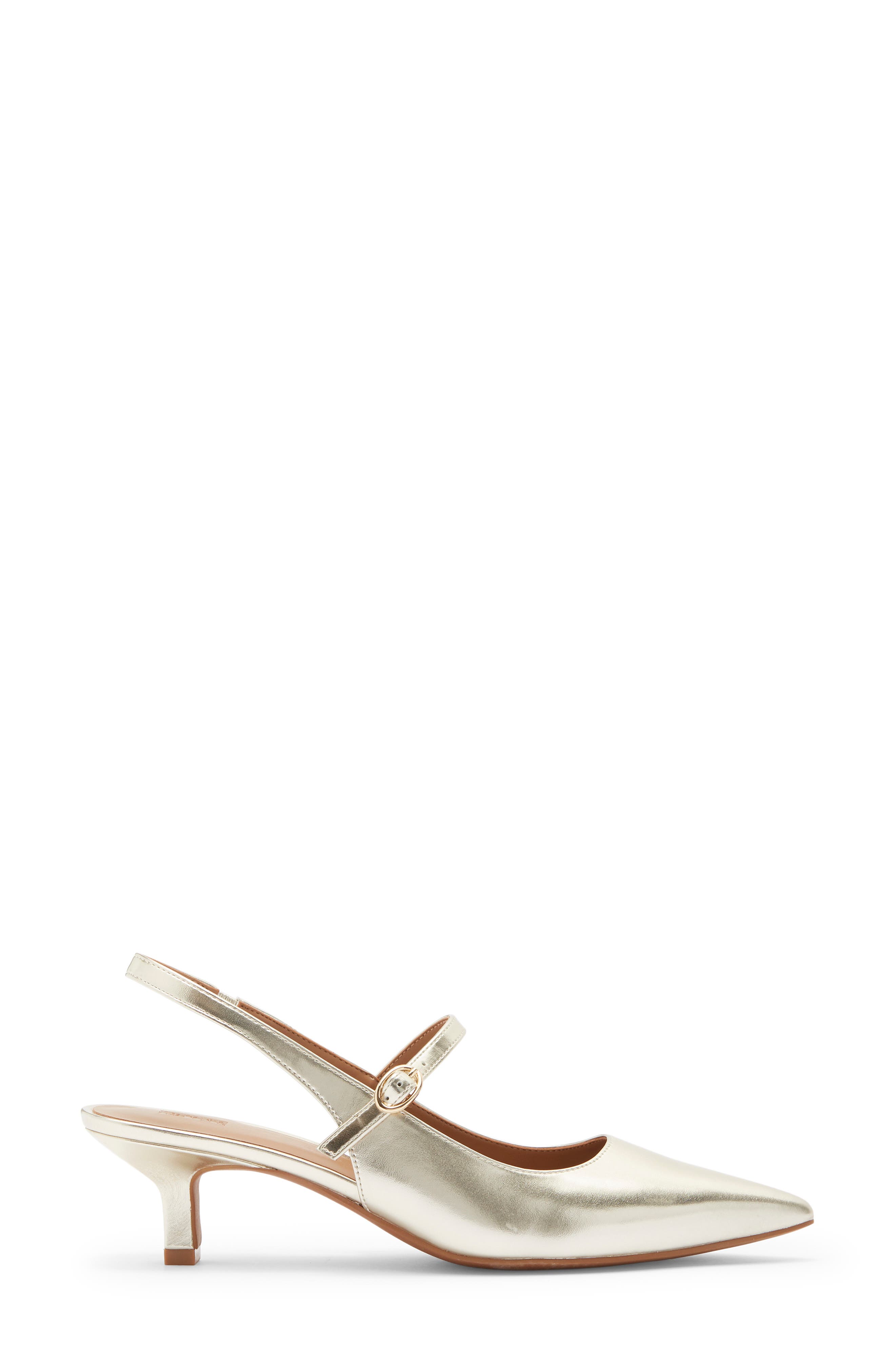 Miranda Slingback Pump, Alternate, color, PLATINUM GOLD