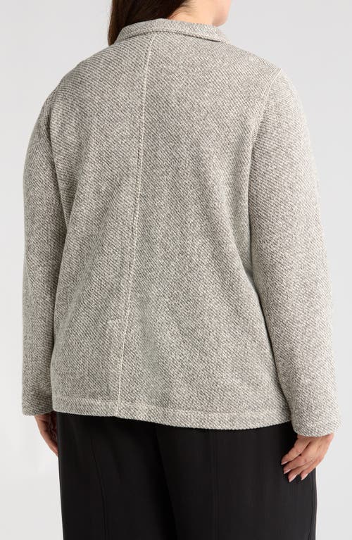 Eileen Fisher Organic Cotton Blazer In Ash