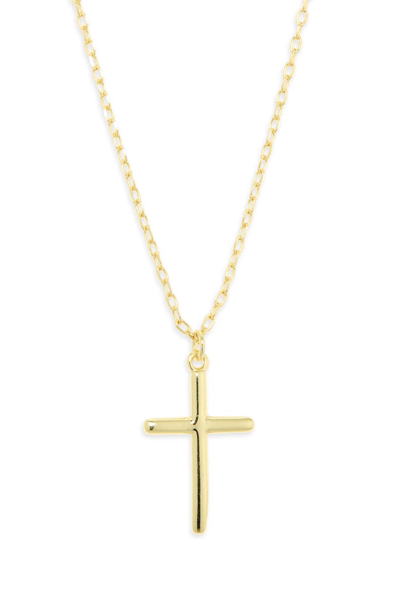 Cross Pendant Necklace, Alternate, color, GOLD