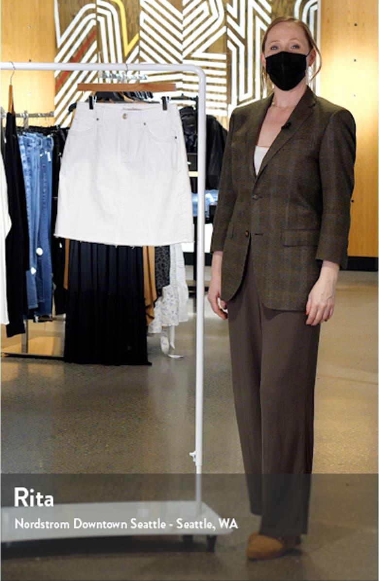 Ella Twill High Waist Denim Miniskirt, sales video thumbnail