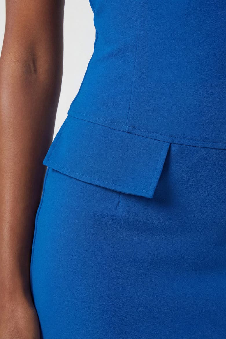 Square Neck Pencil Dress, Alternate, color, Cobalt