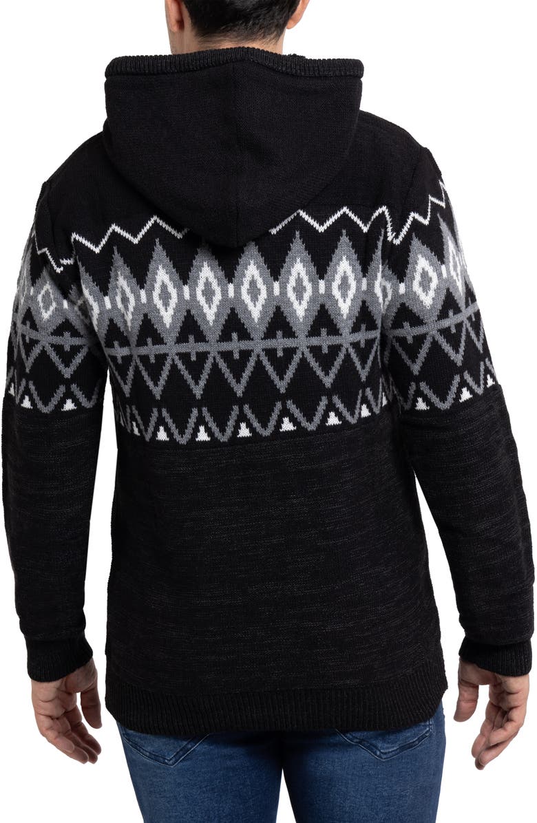 XRAY Colorblocked Pattern Hoodie, Alternate, color, White