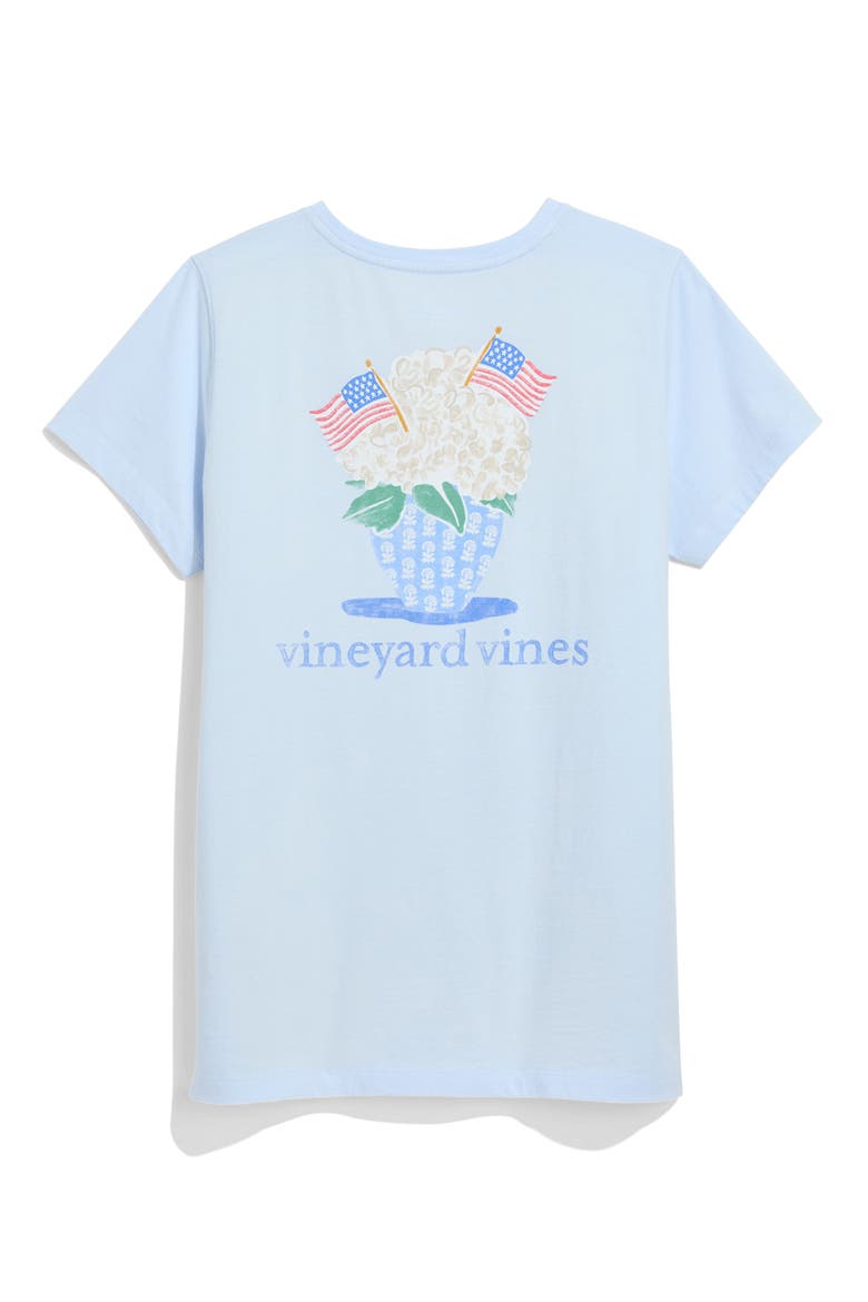 Flag Bouquet Cotton Graphic T-Shirt, Alternate, color, ROCKS BLUE