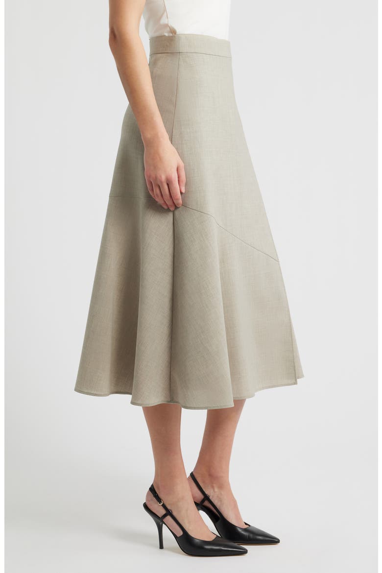 Vuleran Virgin Wool Skirt, Alternate, color, PUMICE