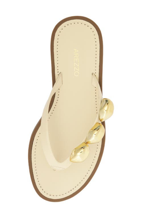 Arezzo Sunny Flip Flop In Panacota