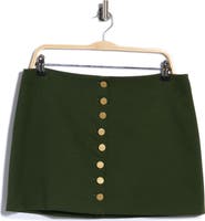ALICE + OLIVIA Rubi Button Front Miniskirt