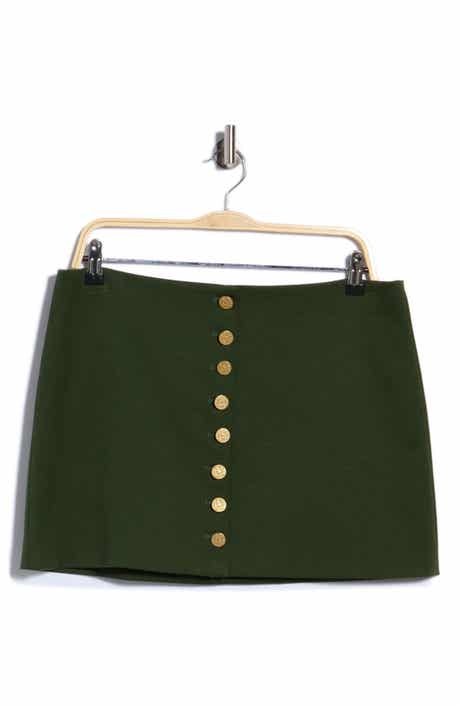 Rubi Button Front Miniskirt