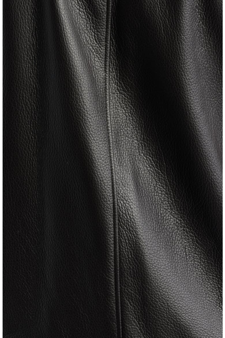 Leather Jacket, Alternate, color, DARK BROWN