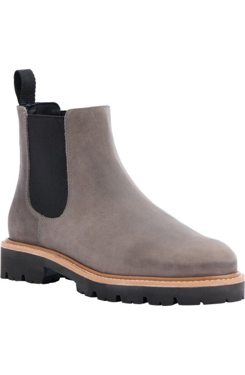 Nisolo Go-To Lug 2.0 Chelsea Boot, Main, color, Grey