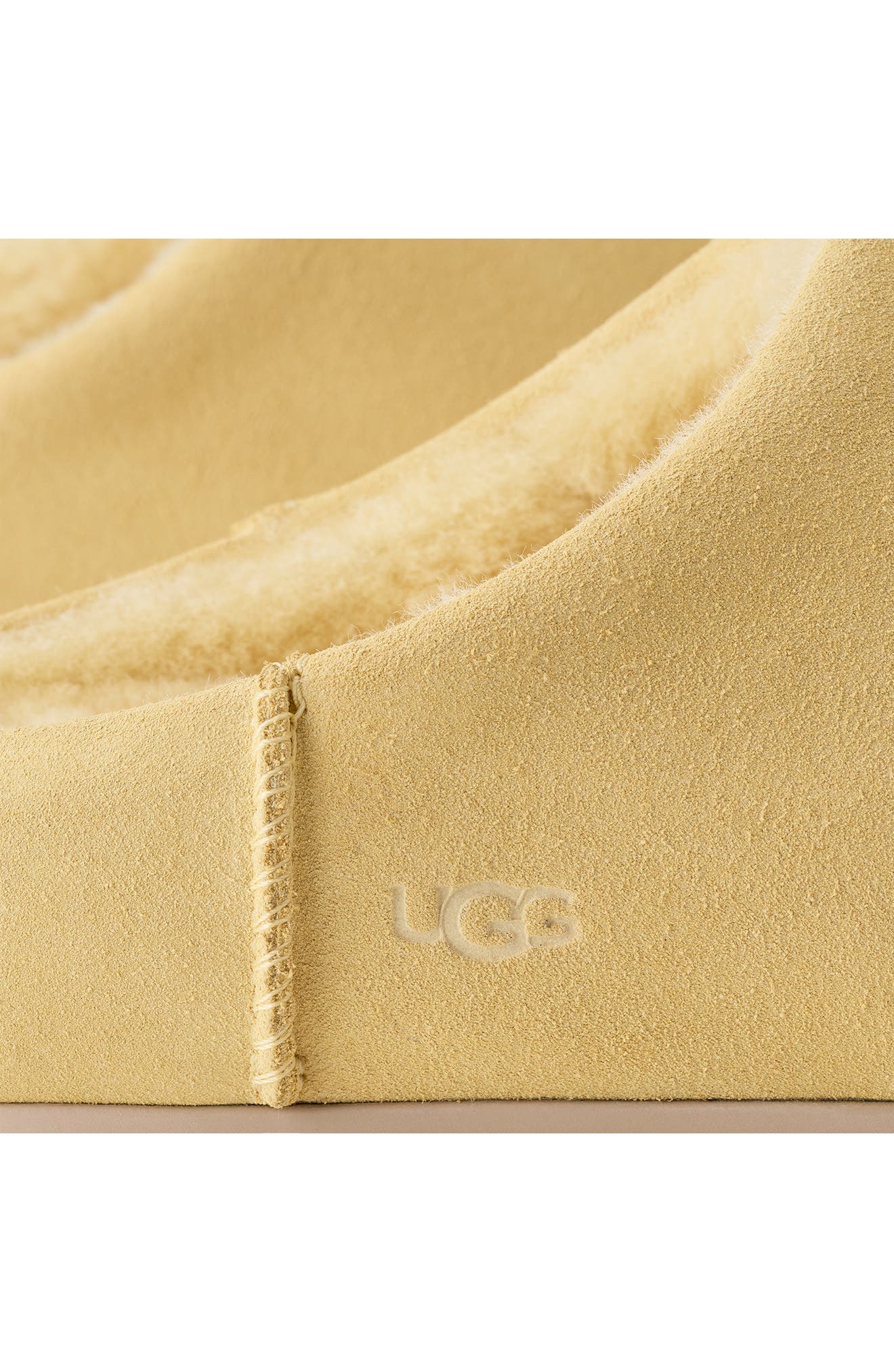 Elea Waterproof Suede Slipper, Alternate, color, MUTED MUSTARD