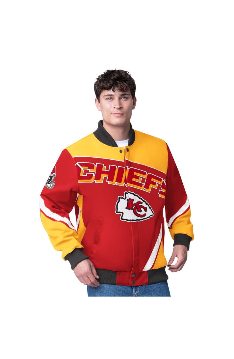 G-III Extreme Men's G-III Extreme Red Kansas City Chiefs Maximum Racing Full-Snap Jacket, Main, color, Red