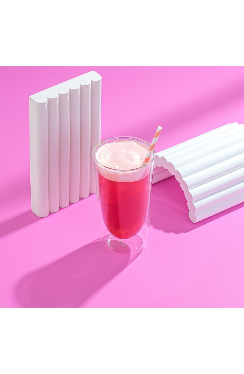 JoyJolt Set of 2 Spike Beverage Glasses, Alternate, color, Clear