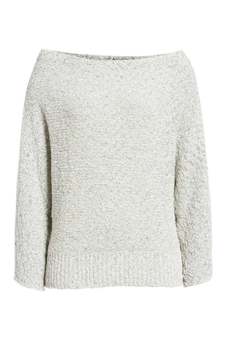 Textured Off the Shoulder Sweater, Alternate, color, GREY MICRO